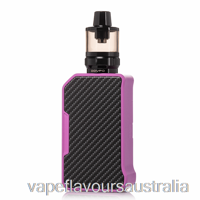 Vape Flavours Australia DOVPO MVP 220W Starter Kit Carbon Fiber Purple